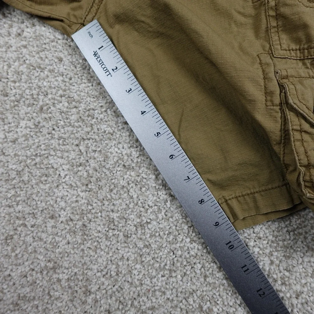 Plugg Boys Brown Cargo Shorts Size 12 Utility Multi-Pocket Skater Gorpcore